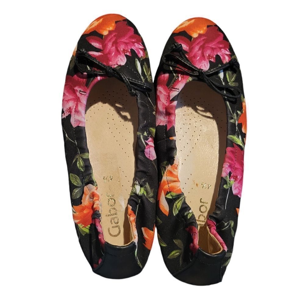 Gabor floral flats size 4 1/2